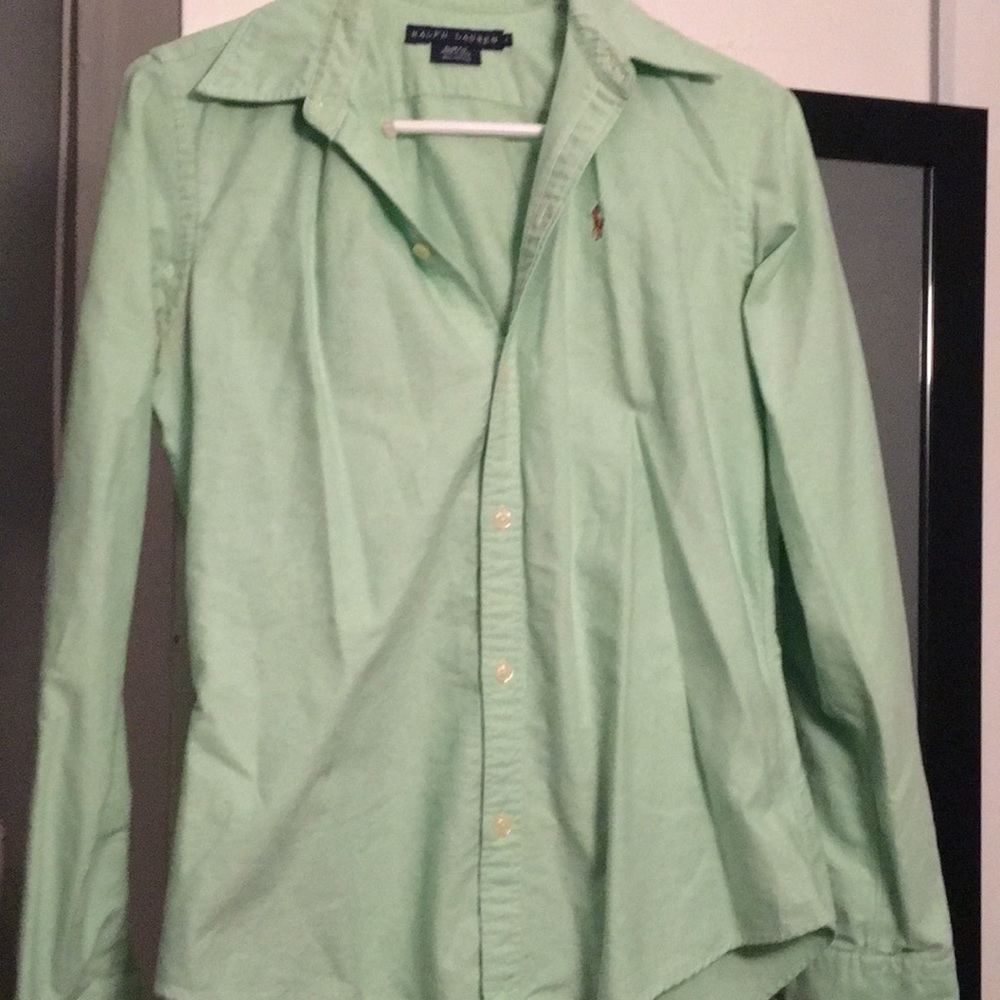 Green Ralph Lauren long sleeve shirt